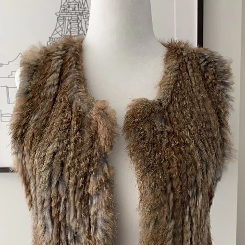 Real Rabbit Fur Vest - Picture 3 of 9
